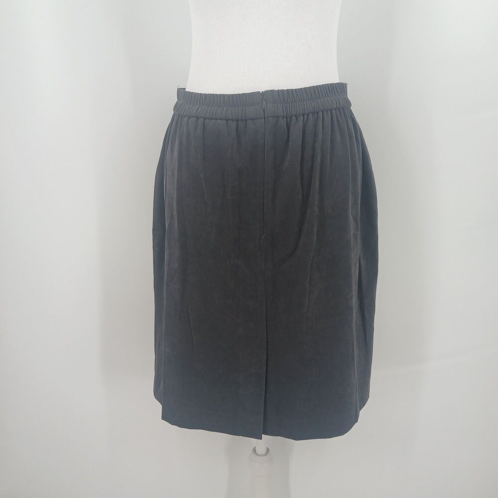 womans vintage amanda smith petites size 10p black knee length skirt